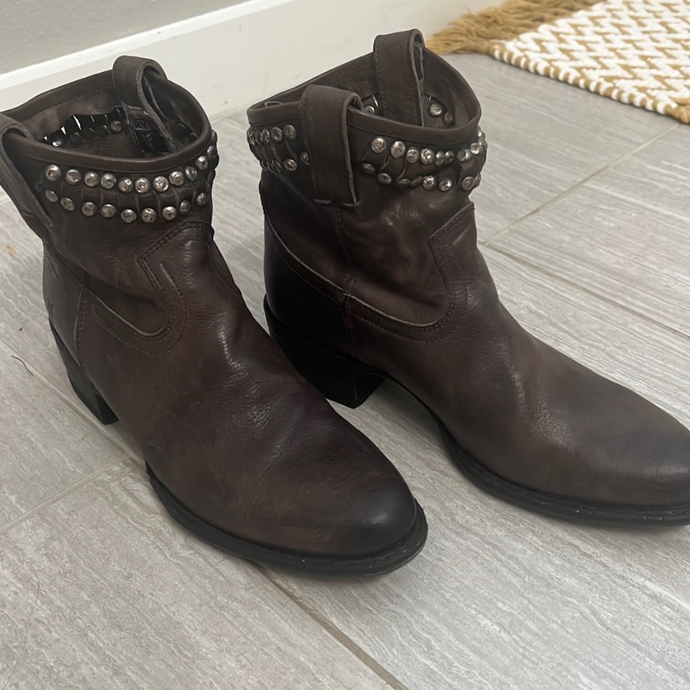 Frye boots studded